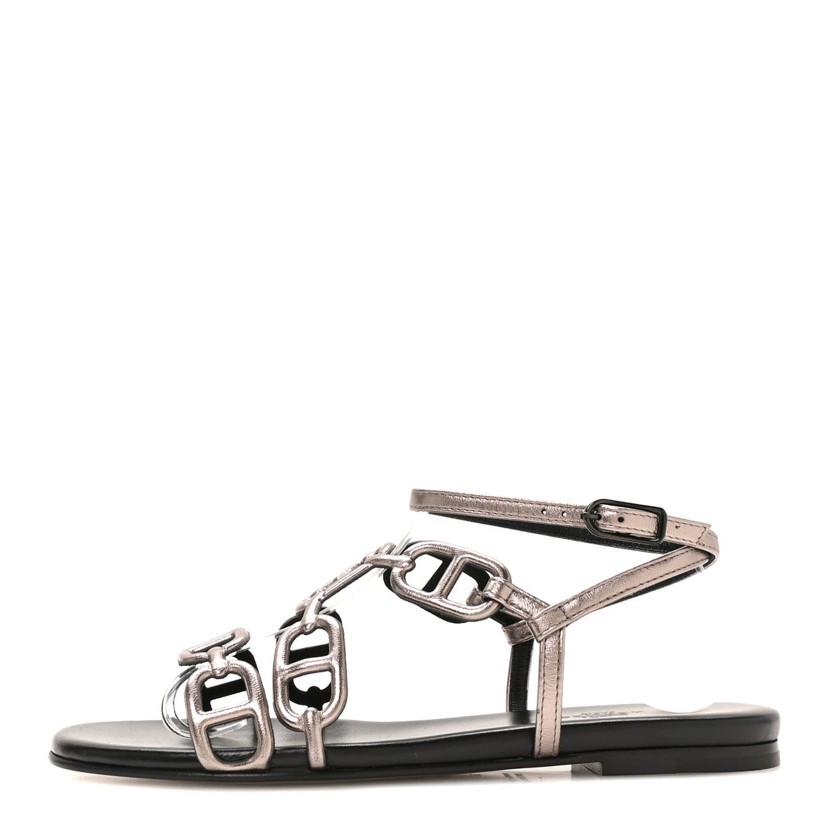 Hermès - Metallic Nappa Naos Sandals