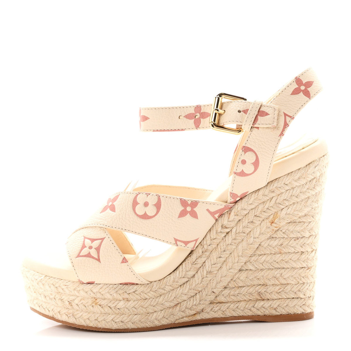 Louis Vuitton - Empreinte Monogram Starboard Espadrille Wedge Sandals