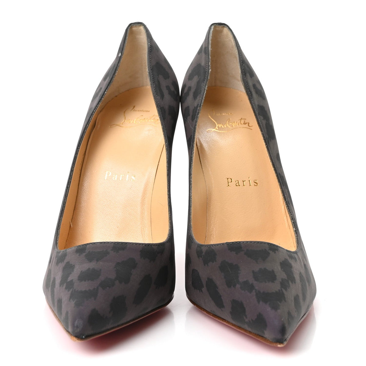 Christian Louboutin - Nylon Reflex Leopard Pigalle Follies 100 Pumps