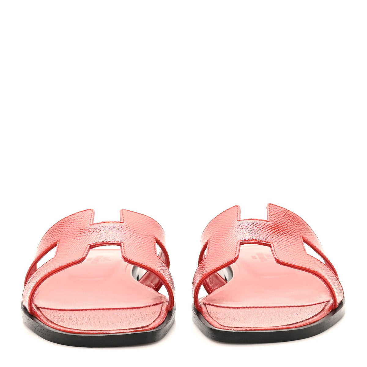 Hermès - Patent Epsom Oran Sandals