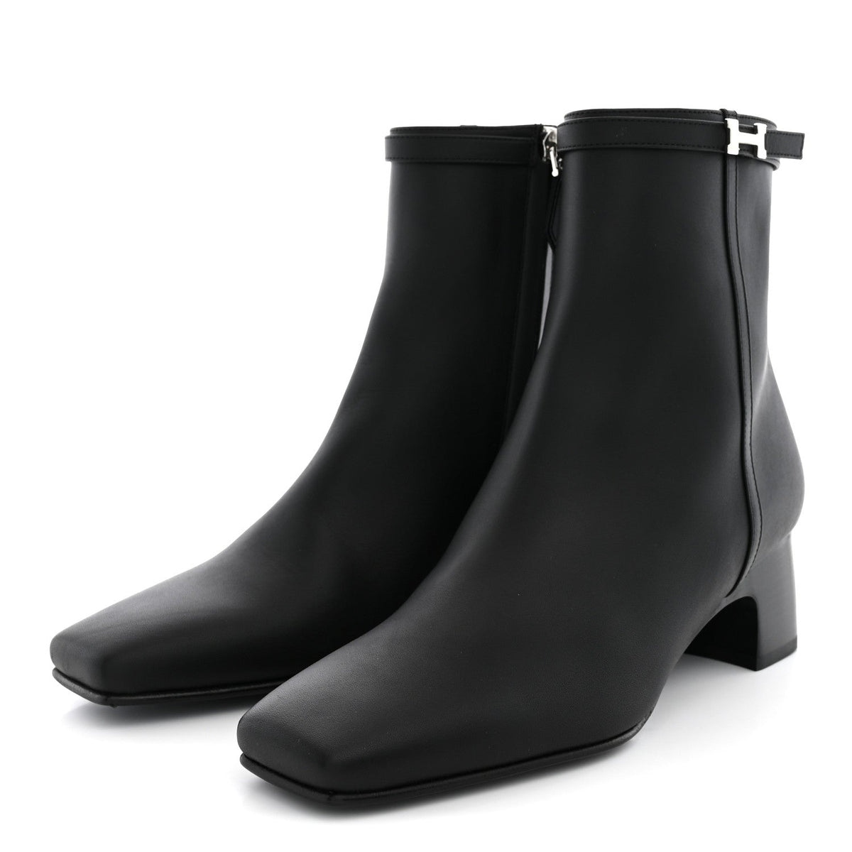 Hermès - Calfskin Hommage Ankle Boots