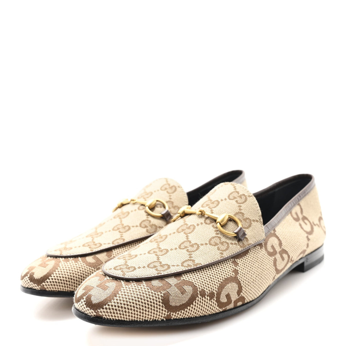 Gucci - Monogram Jumbo GG Malaga Kid Horsebit Jordaan Loafers