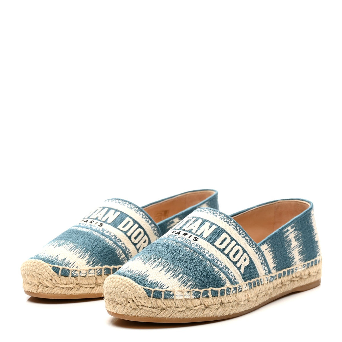 Dior - Cotton D-Stripes Embroidered Granville 15mm Espadrilles