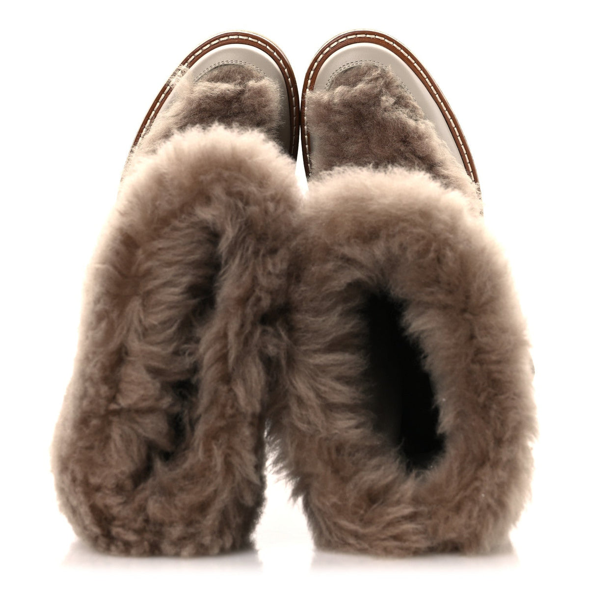 Hermès - Shearling Calfskin Latitude 30 Ankle Boots