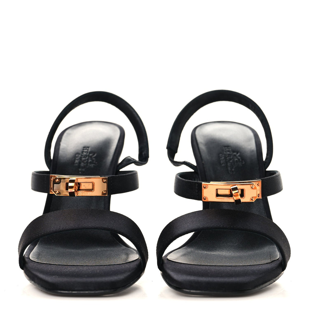 Hermès - Satin Glamour 95 Sandals