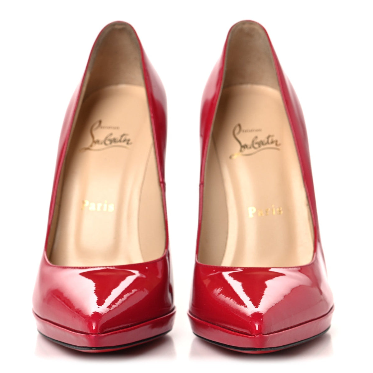 Christian Louboutin - Patent Pigalle Plato 120 Pumps