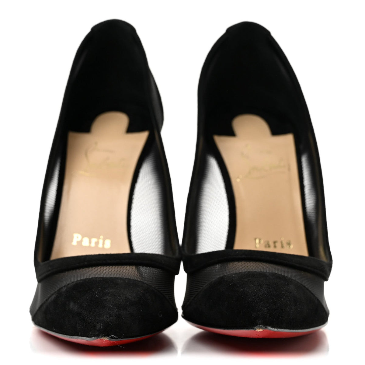 Christian Louboutin - Veau Velours Rete Galativi 100 Pumps