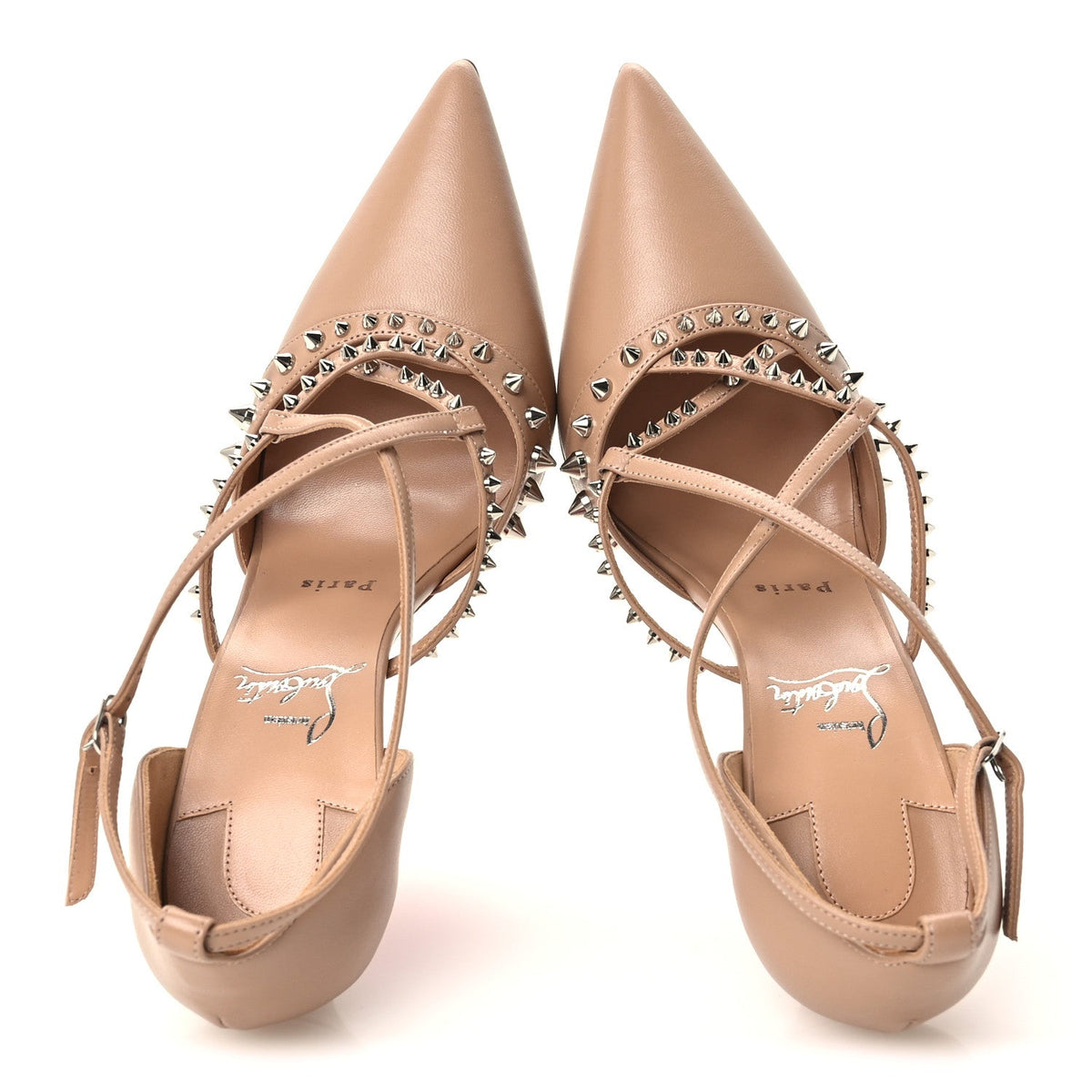 Christian Louboutin - Nappa Studded Tatooshka 100 Pumps