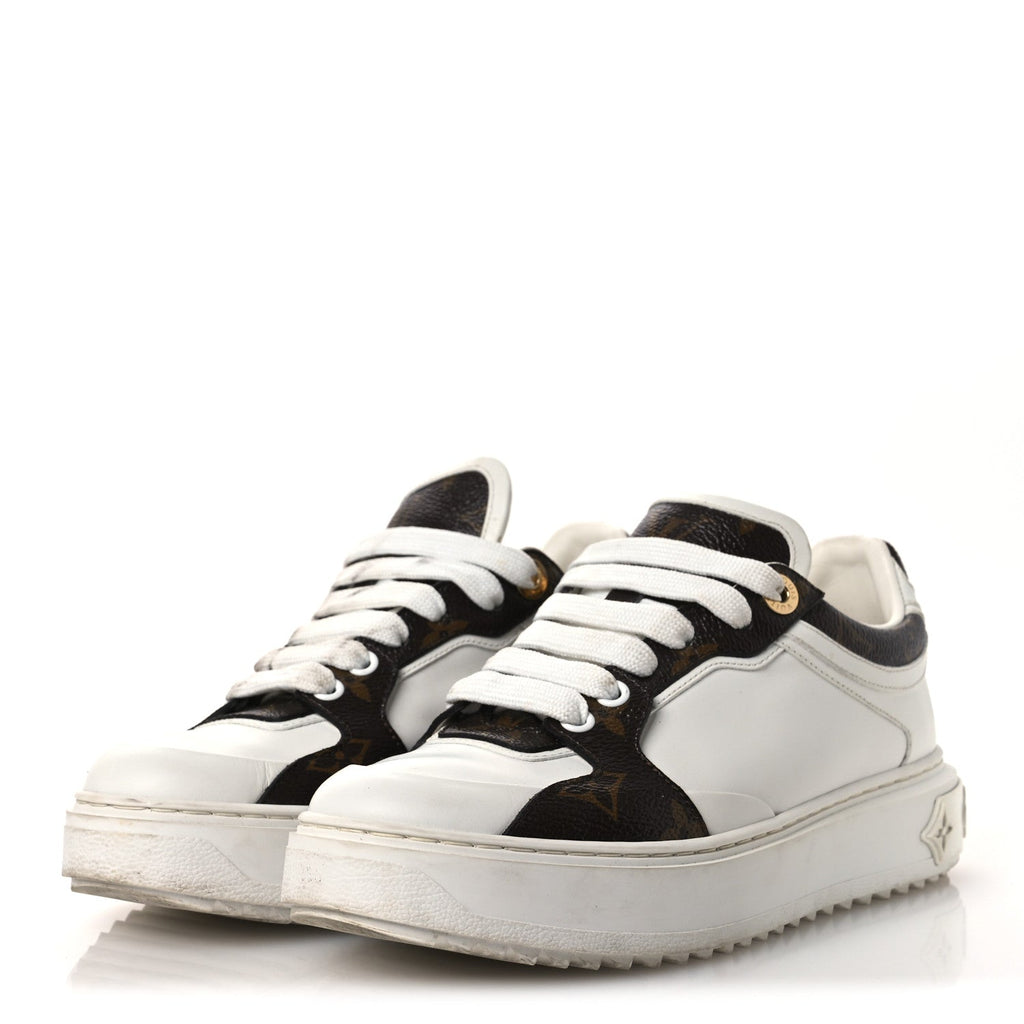 Louis Vuitton - Calfskin Embossed Monogram Time Out Sneakers