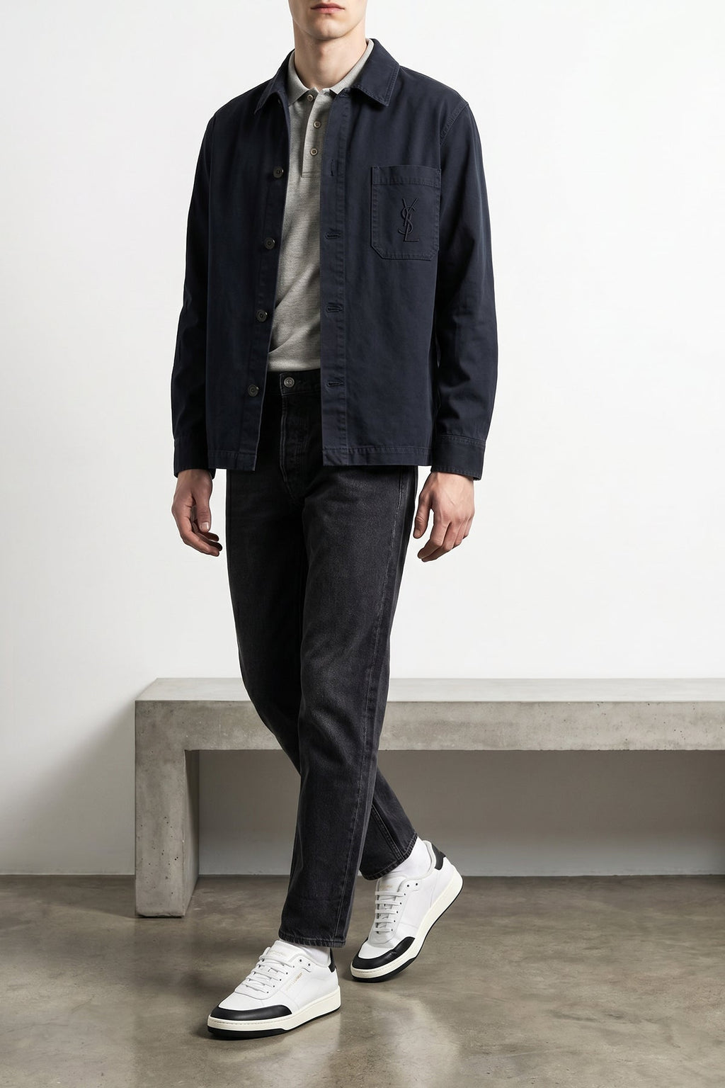 Saint Laurent - Saint Laurent Sneakers Basse Con Logo Dorato