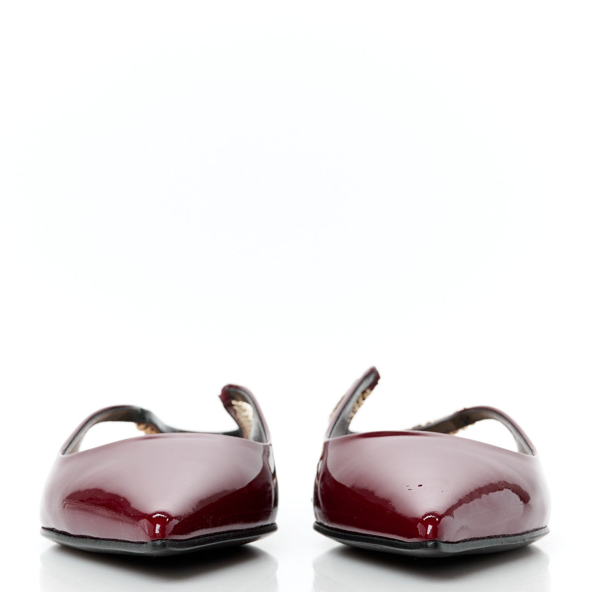 Gucci - Patent Signoria Ballet Slingback Ballet Flat