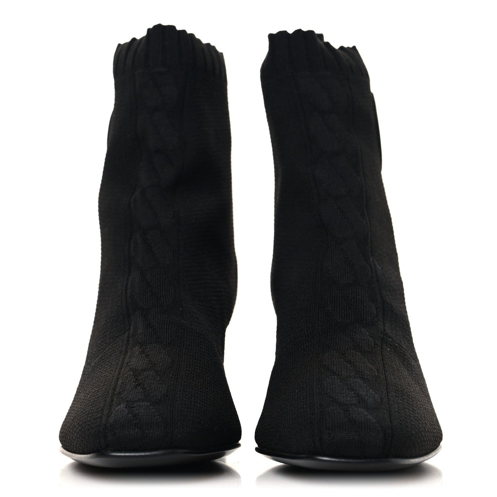 Hermès - Knit Calfskin Jenna 60 Ankle Boots