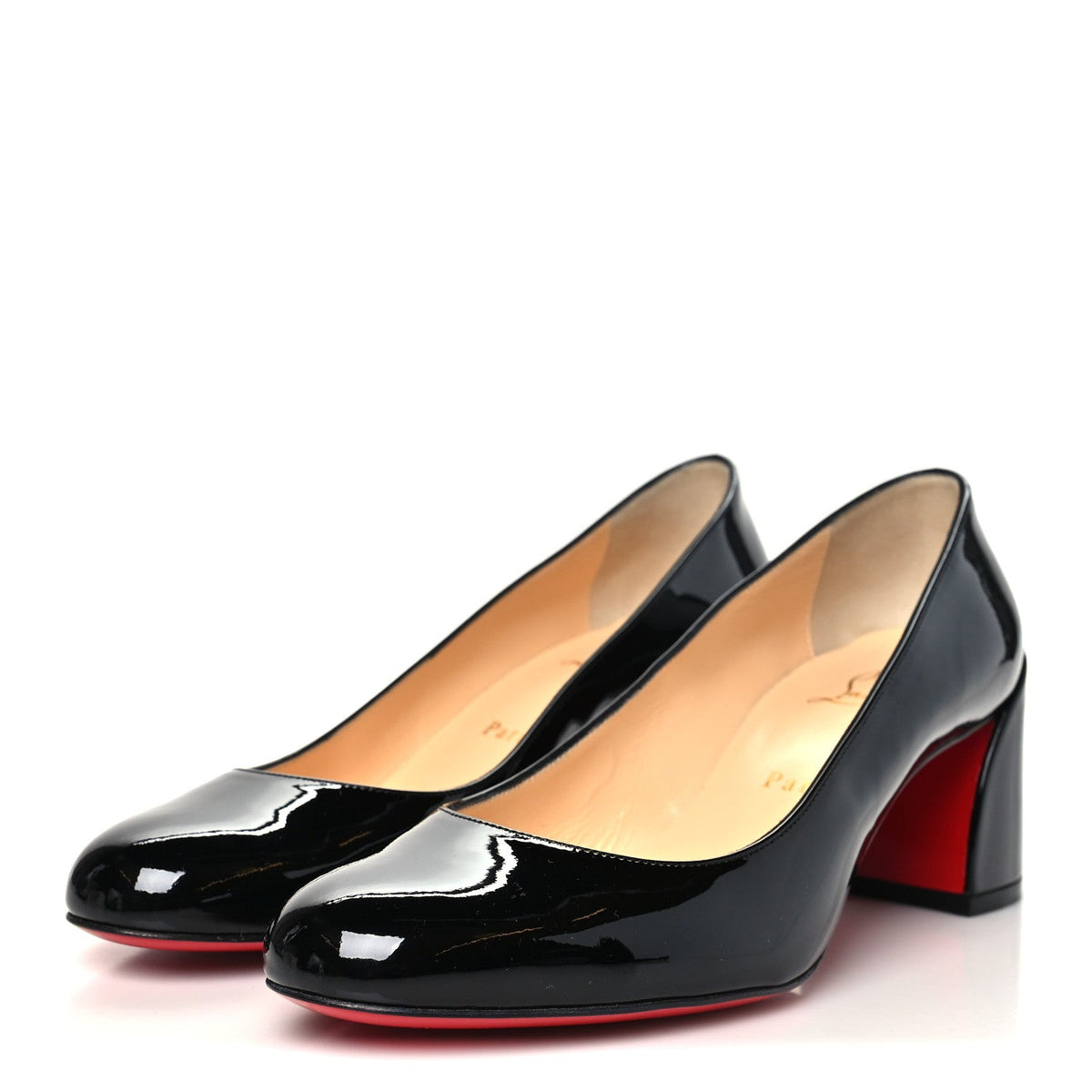 Christian Louboutin - Patent Calfskin Miss Sab 55 Pumps