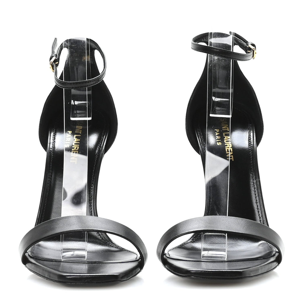 Saint Laurent - Calfskin Tripon Amber 105 Ankle Strap Sandals