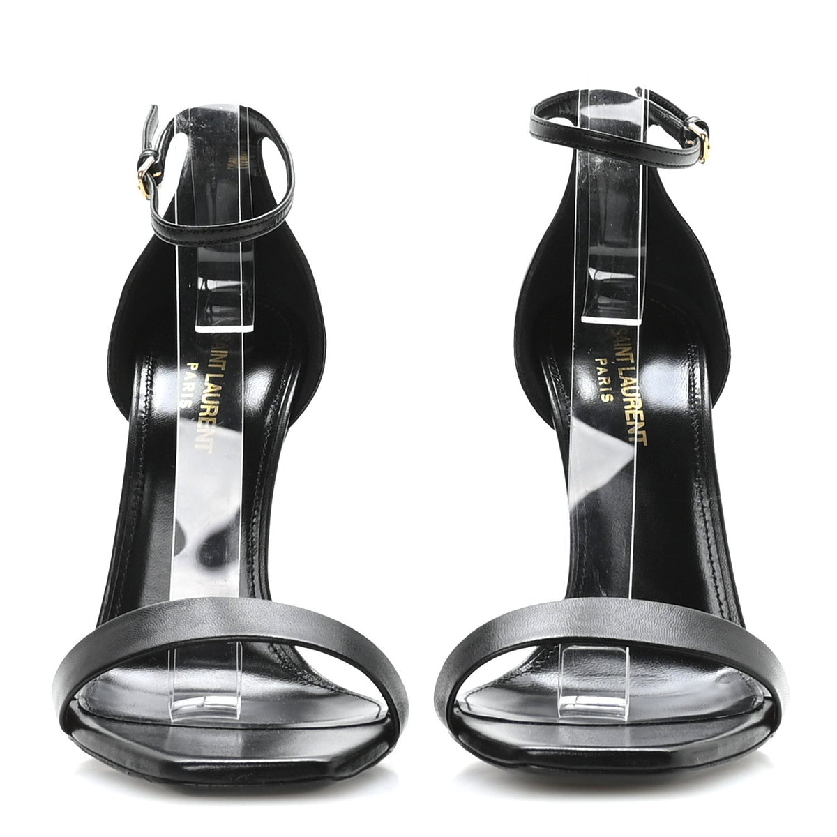 Saint Laurent - Calfskin Tripon Amber 105 Ankle Strap Sandals