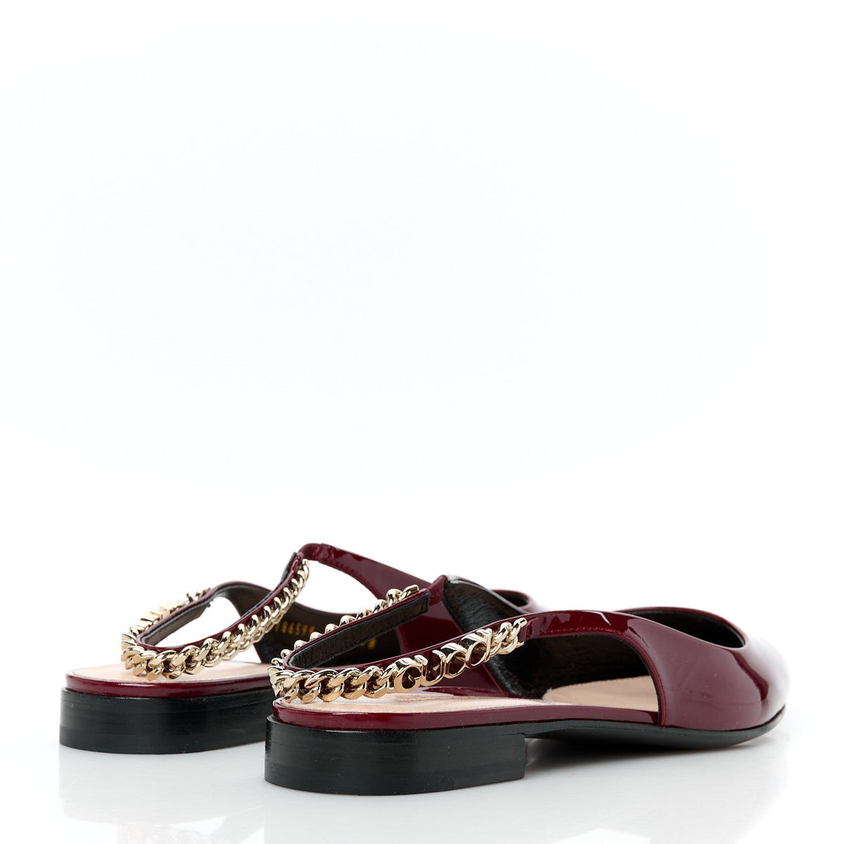 Gucci - Patent Signoria Ballet Slingback Ballet Flat