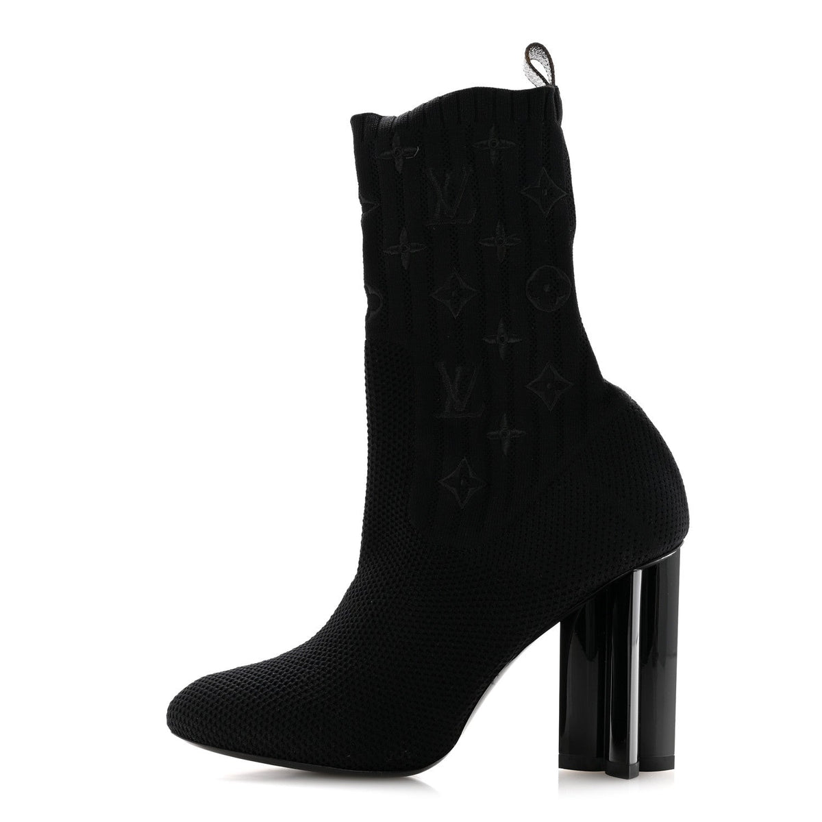 Louis Vuitton - Monogram Stretch Fabric Silhouette Ankle Boots
