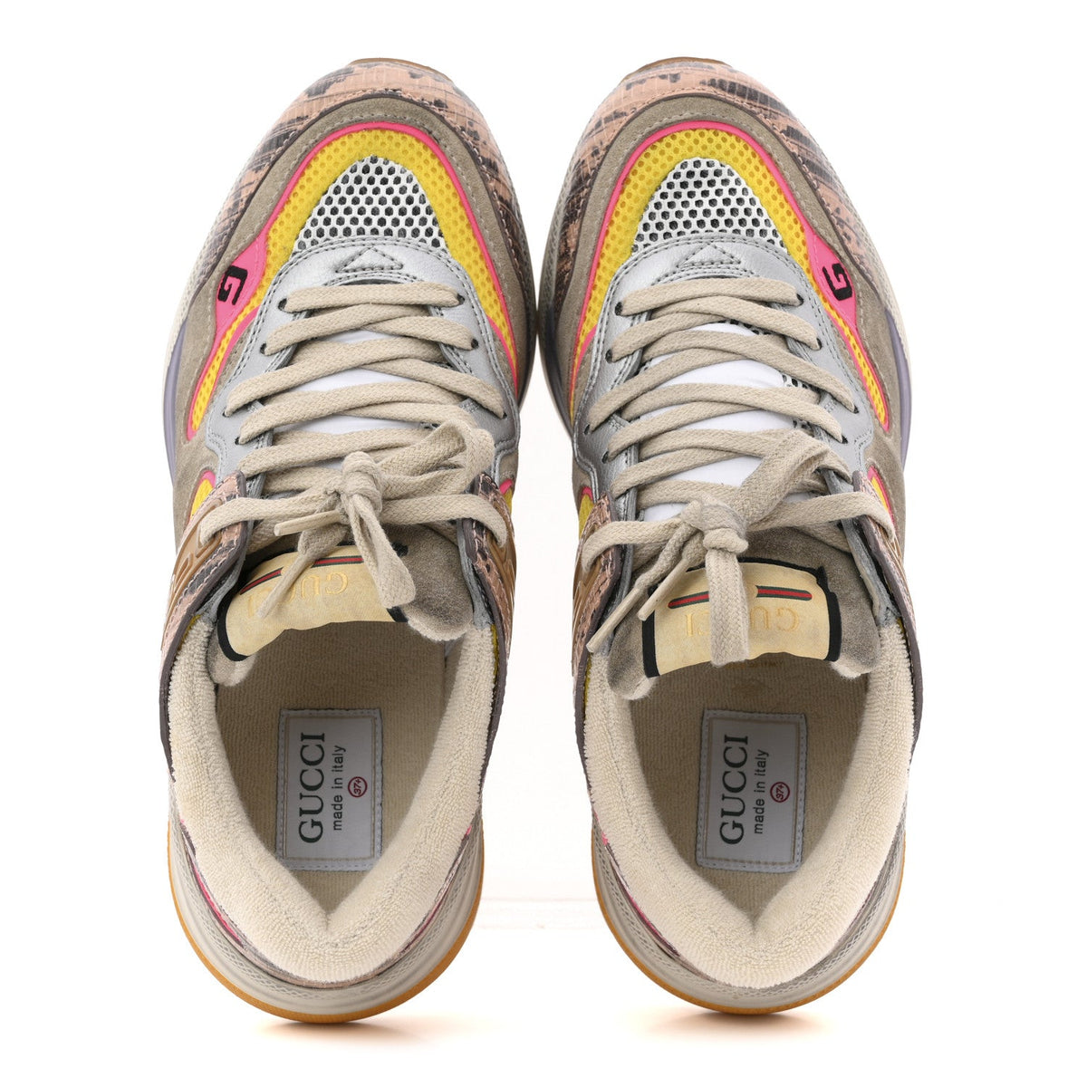 Gucci - Suede Calfskin Tejus Printed Ultrapace Sneakers