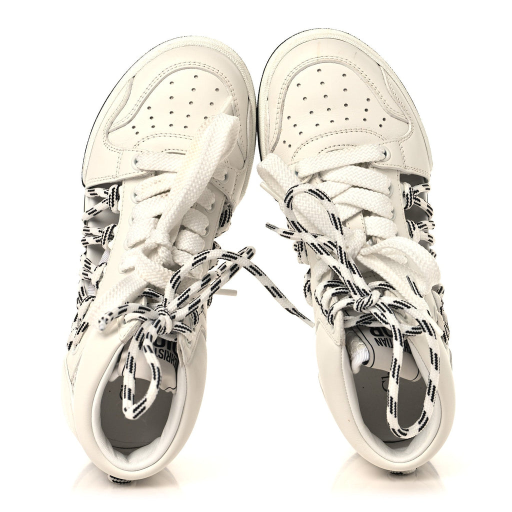 Dior - Calfskin Mesh Cutout High Top Sneakers