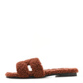 Hermès - Woolskin Oran Sandals