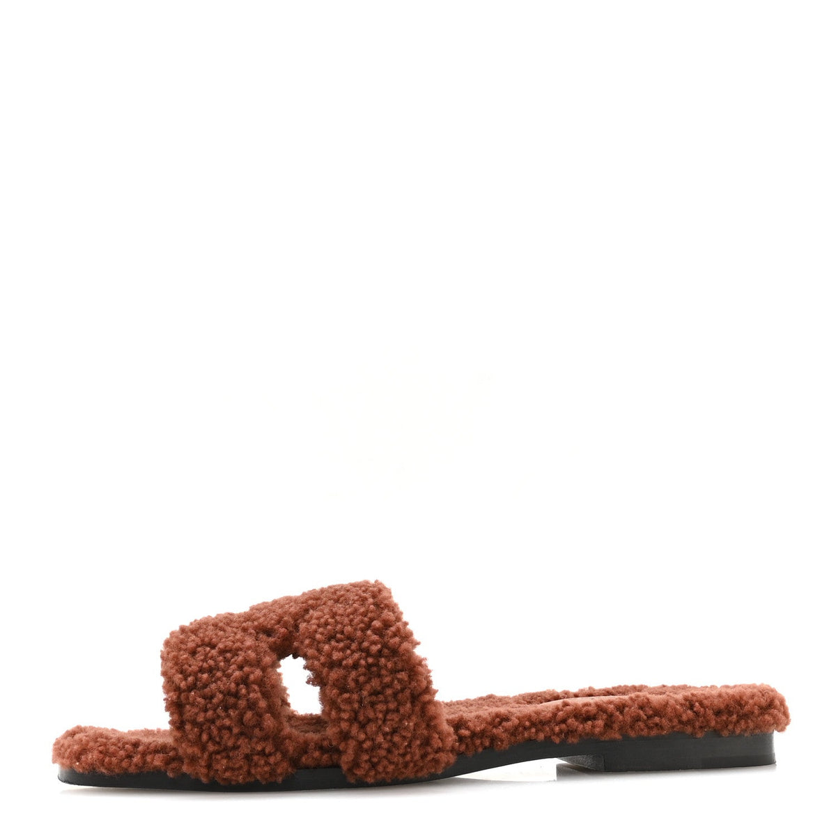 Hermès - Woolskin Oran Sandals