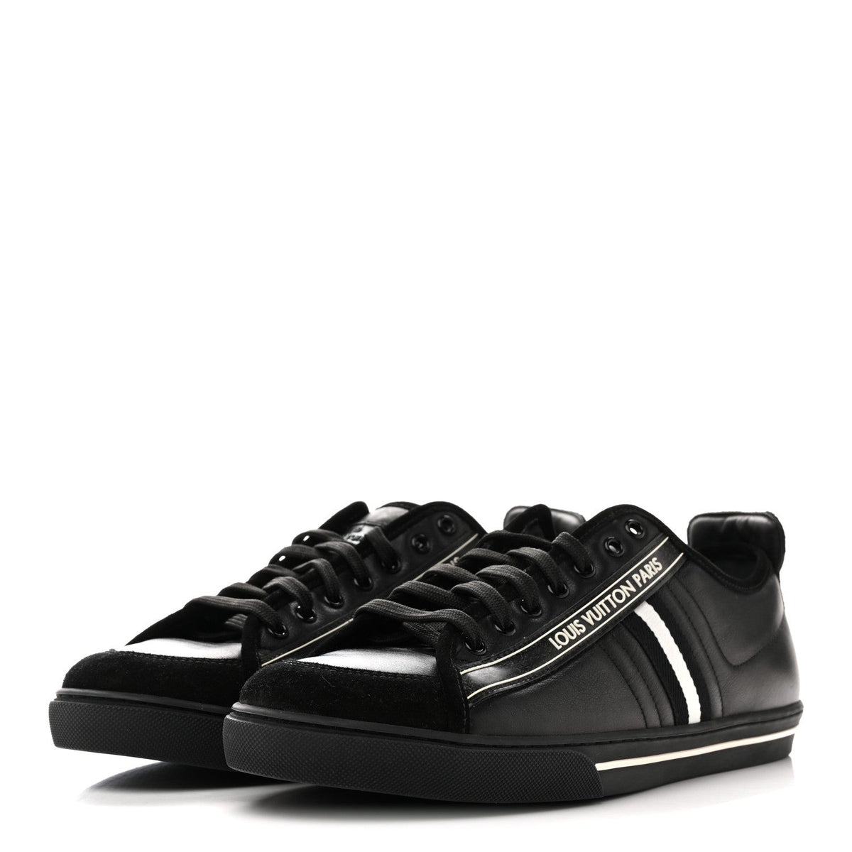 Louis Vuitton - Calfskin Cosmos Sneakers 8 Black