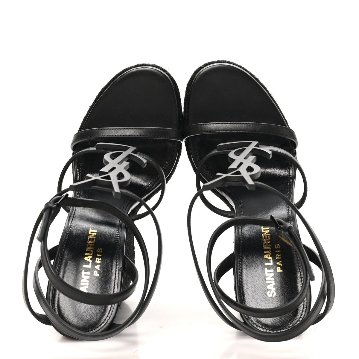 Saint Laurent - Calfskin Cassandra Espadrille 105mm Wedges