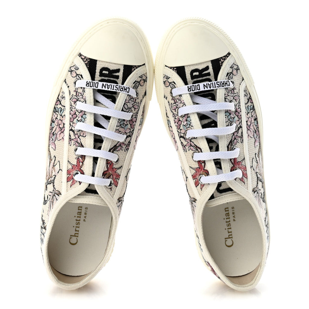 Dior - Canvas Embroidered Walk’N’Dior Low Top Sneakers