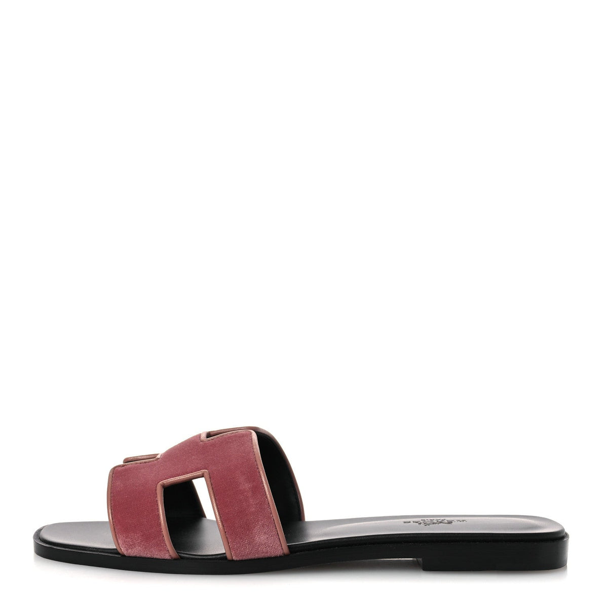 Hermès - Velvet Nappa Oran Sandals