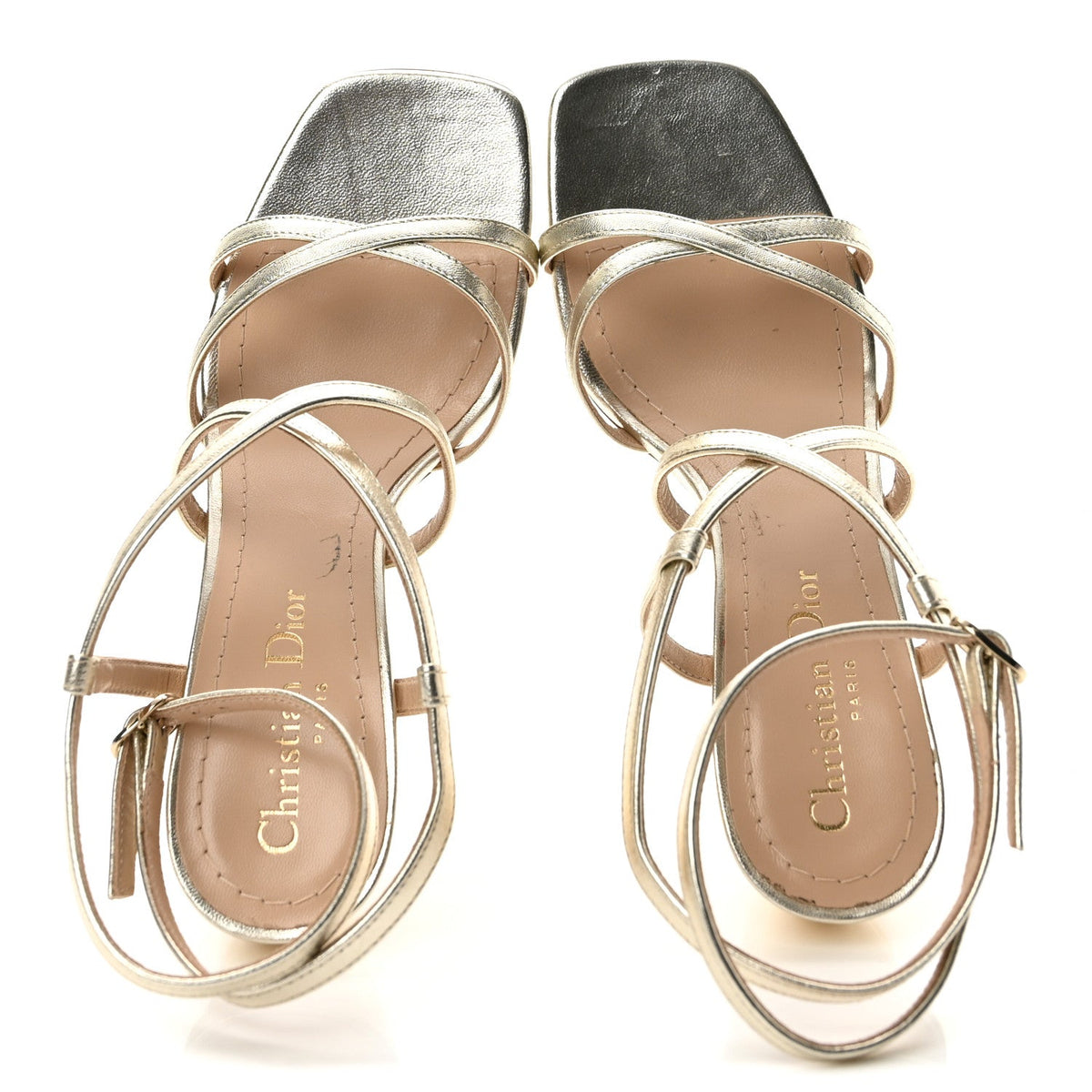 Dior - Laminated Lambskin Rhodes 80mm Sandals