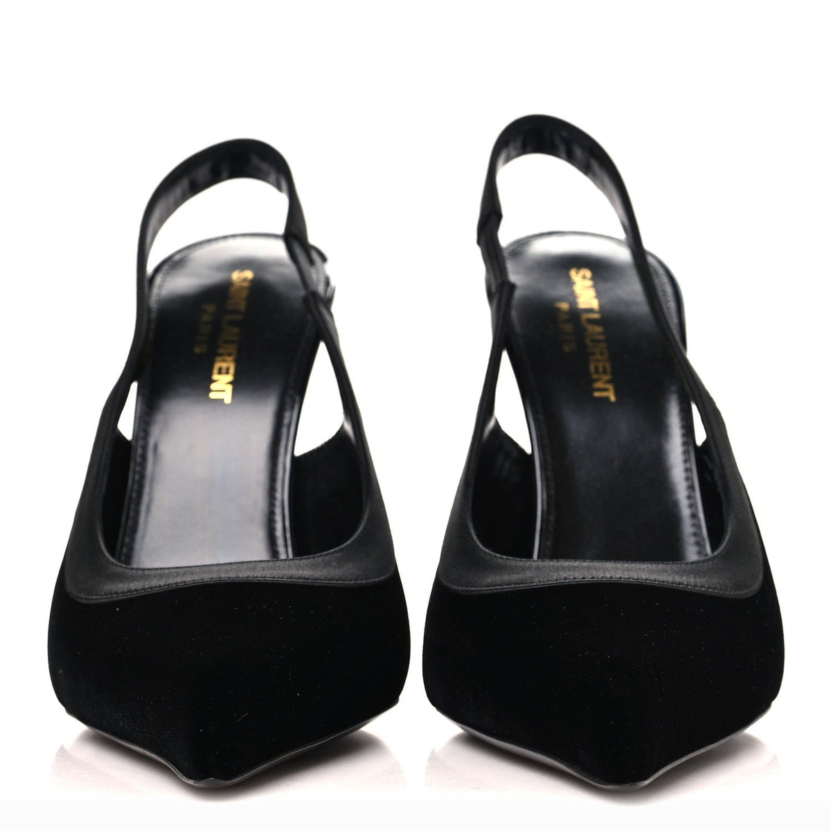 Saint Laurent - Velluto Master Raso Regale Victoire 115 Slingback Pumps