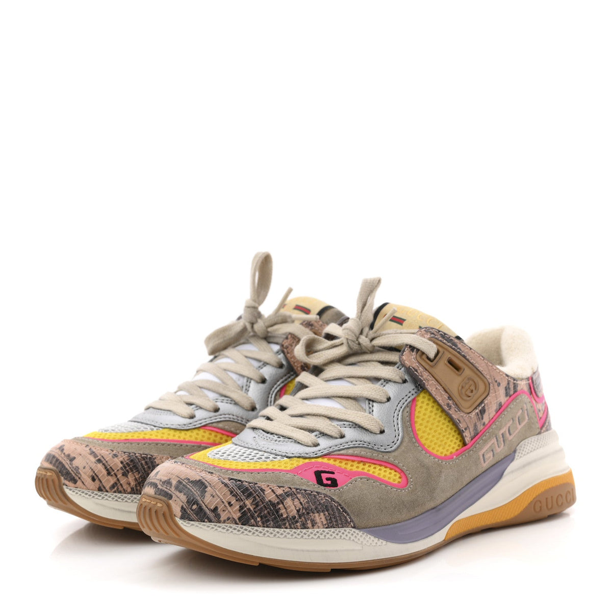 Gucci - Suede Calfskin Tejus Printed Ultrapace Sneakers