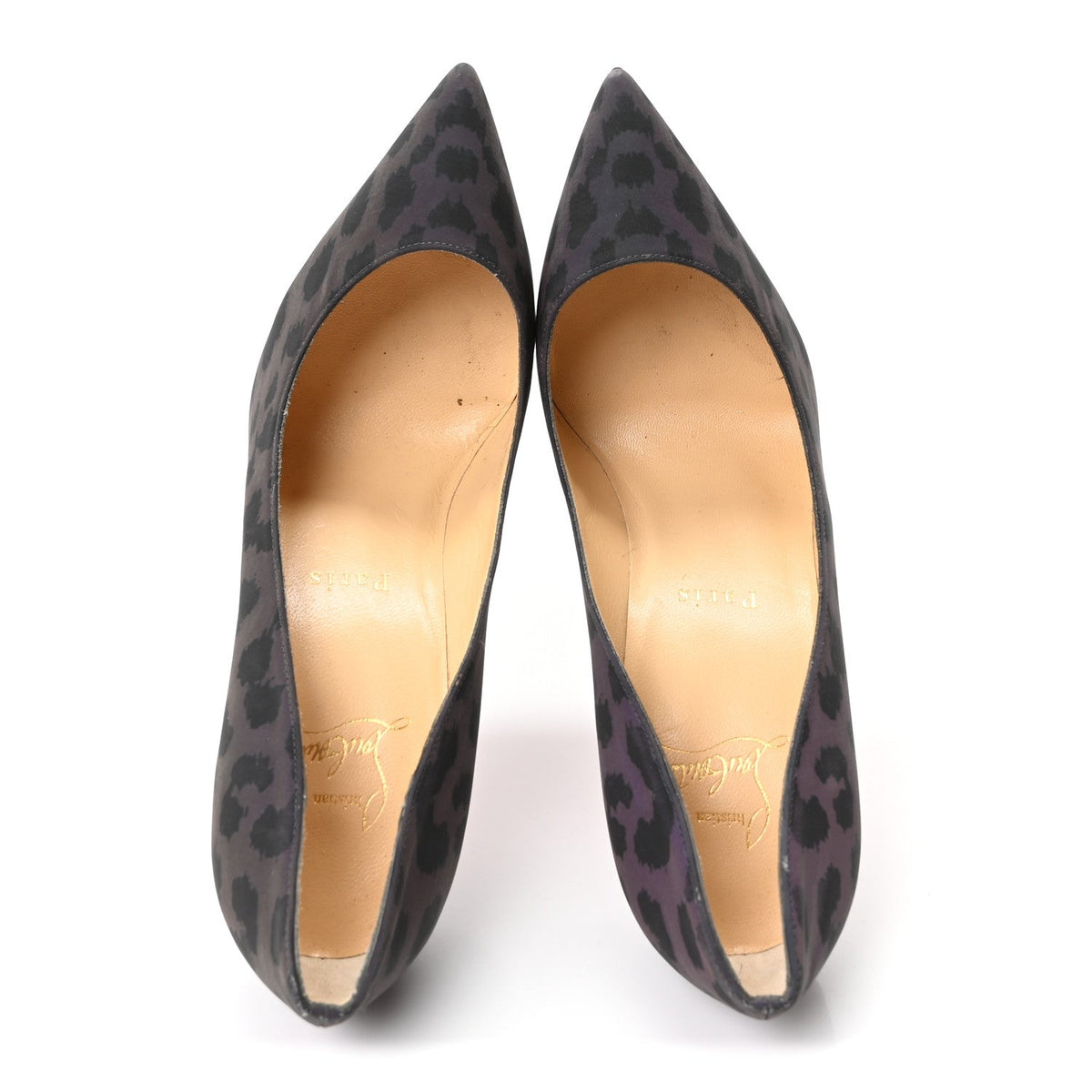 Christian Louboutin - Nylon Reflex Leopard Pigalle Follies 100 Pumps