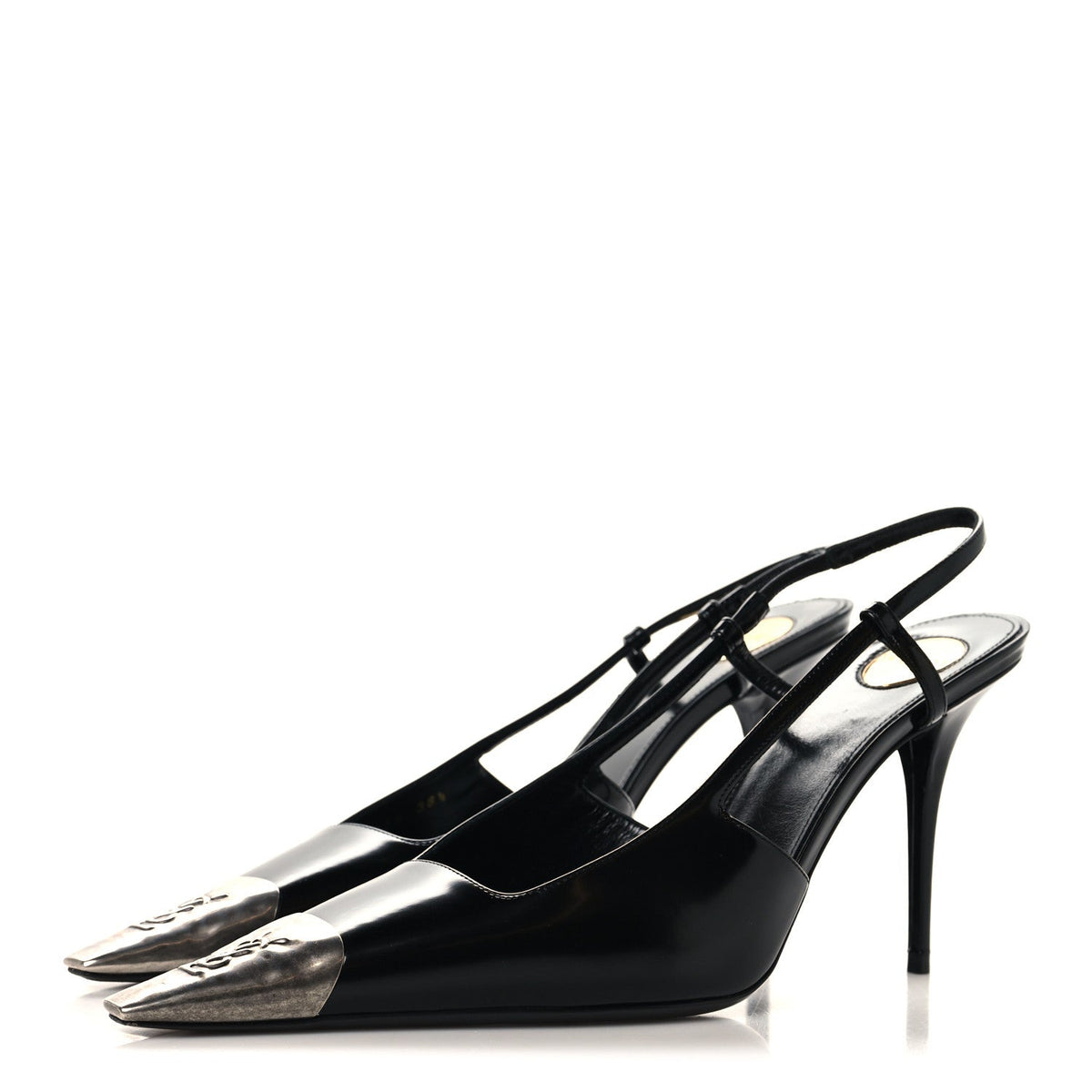 Saint Laurent - Smooth Calfskin Jeanne 90 Slingback Pumps