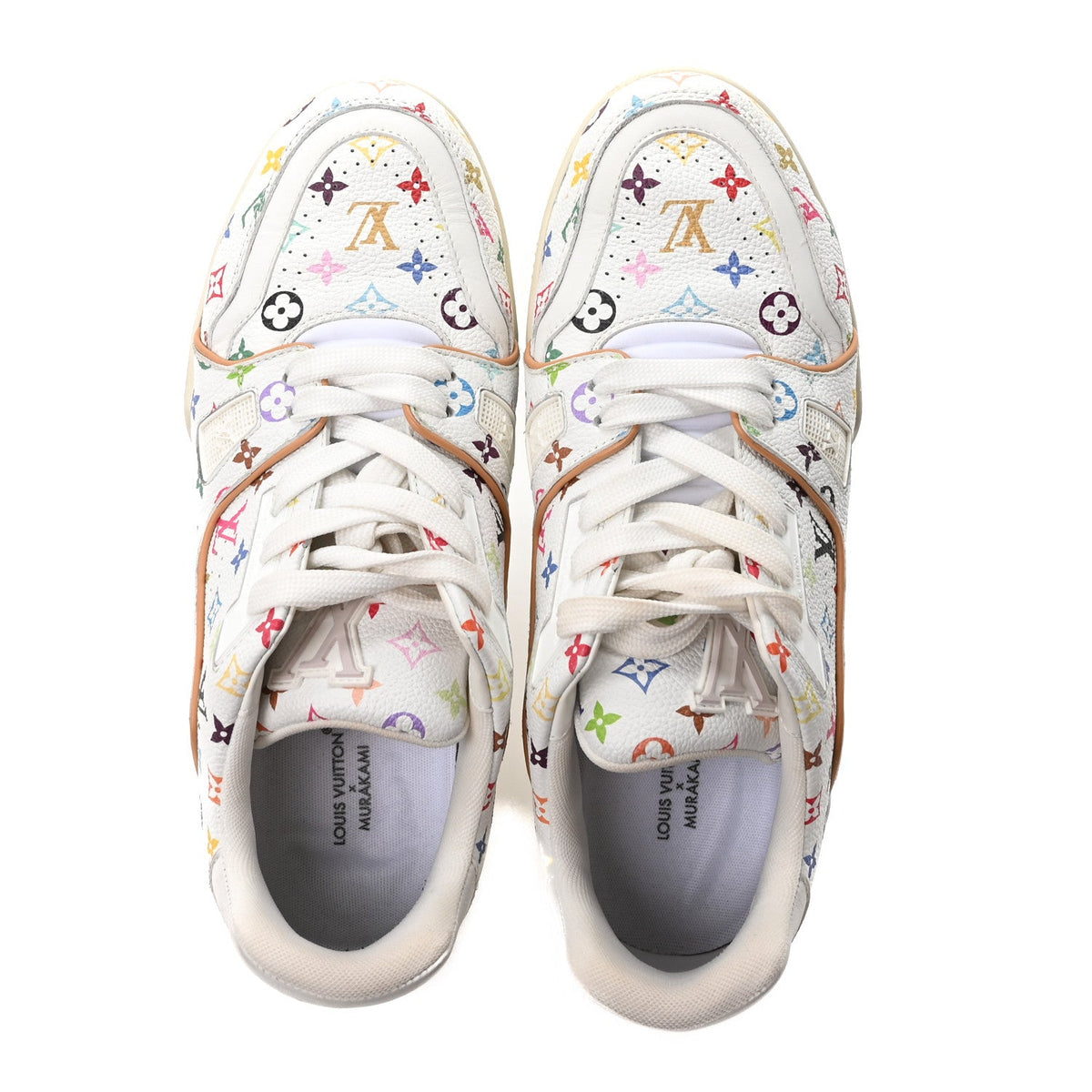 Louis Vuitton - LV X TM Calfskin Monogram Multicolor LV Trainer Sneakers