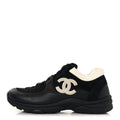 Chanel - Mesh Suede Grained Calfskin CC Sneakers