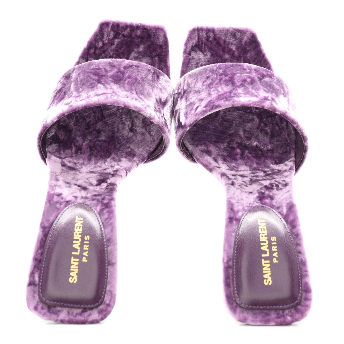 Saint Laurent - Velvet Baliqua 105 Mule Sandals