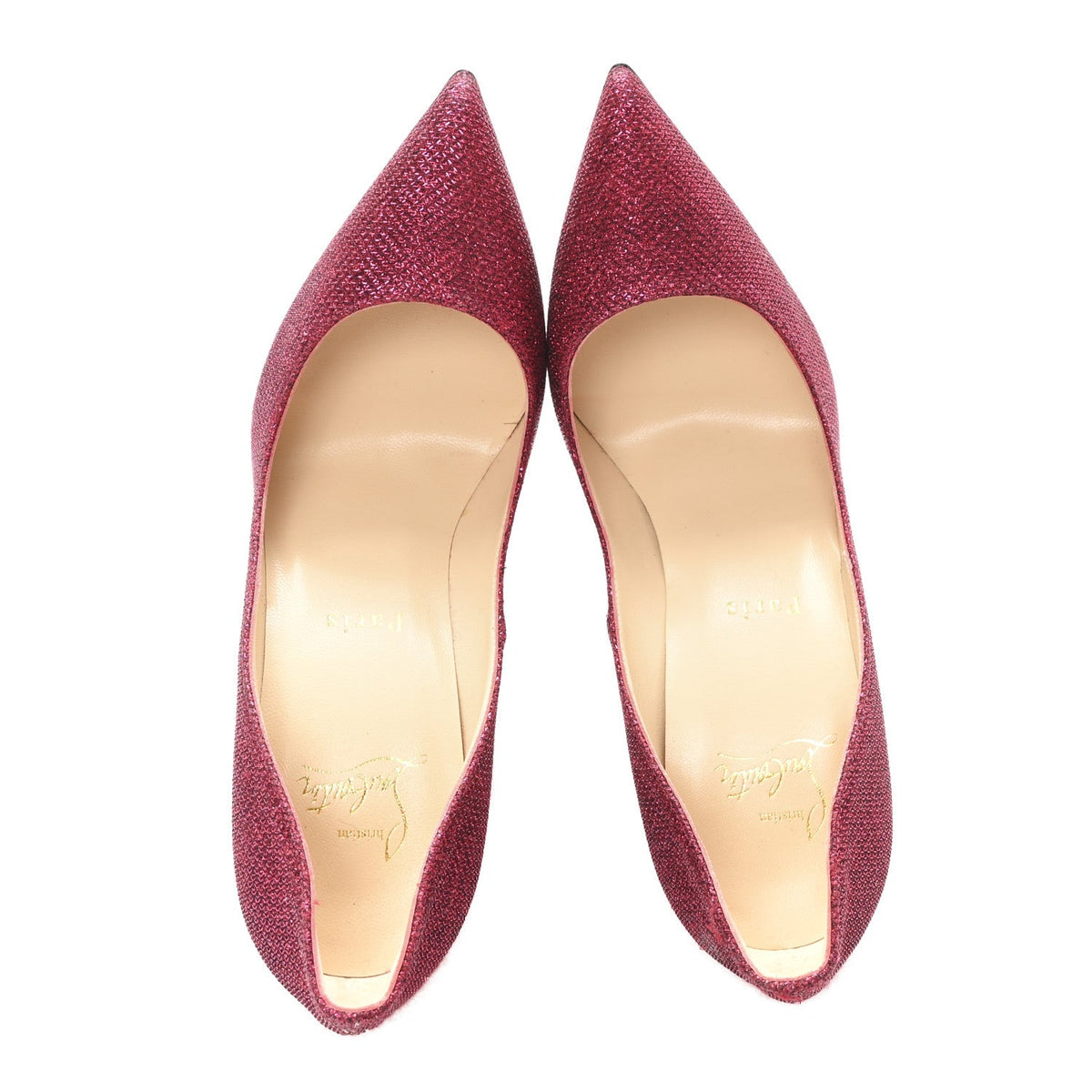 Christian Louboutin - Glitter Tisse Pigalle Follies 120 Pumps