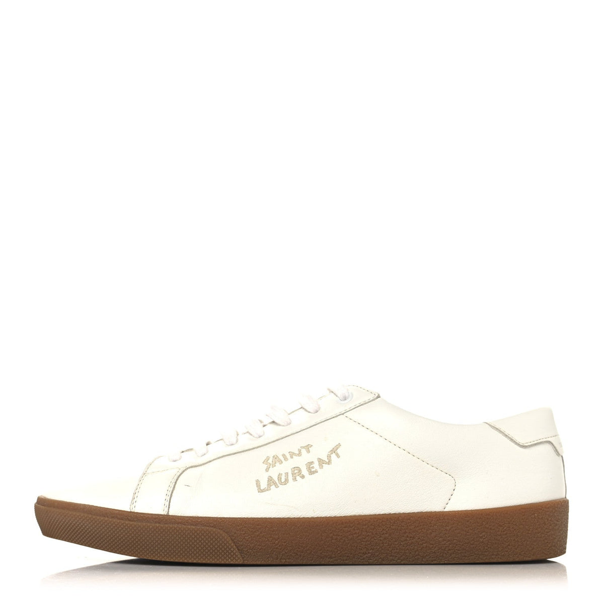 Saint Laurent - Calfskin Embroidered Court Classic Sneakers