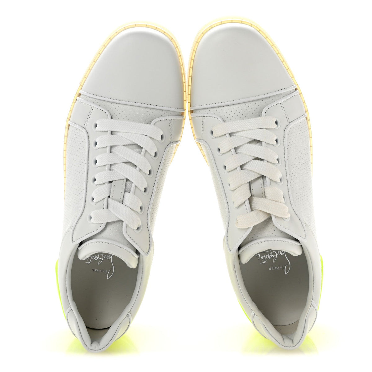 Christian Louboutin - Calfskin Perforated Nappa Fun Vieira Orlato Flat Sneakers