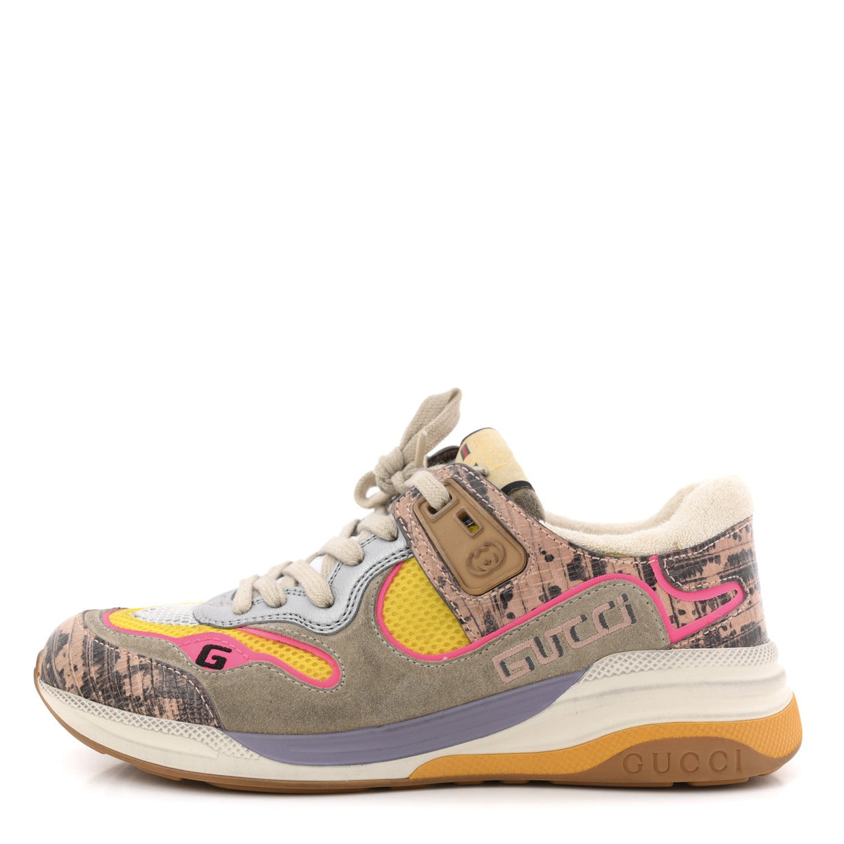 Gucci - Suede Calfskin Tejus Printed Ultrapace Sneakers