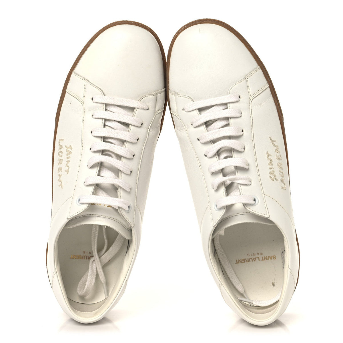 Saint Laurent - Calfskin Embroidered Court Classic Sneakers
