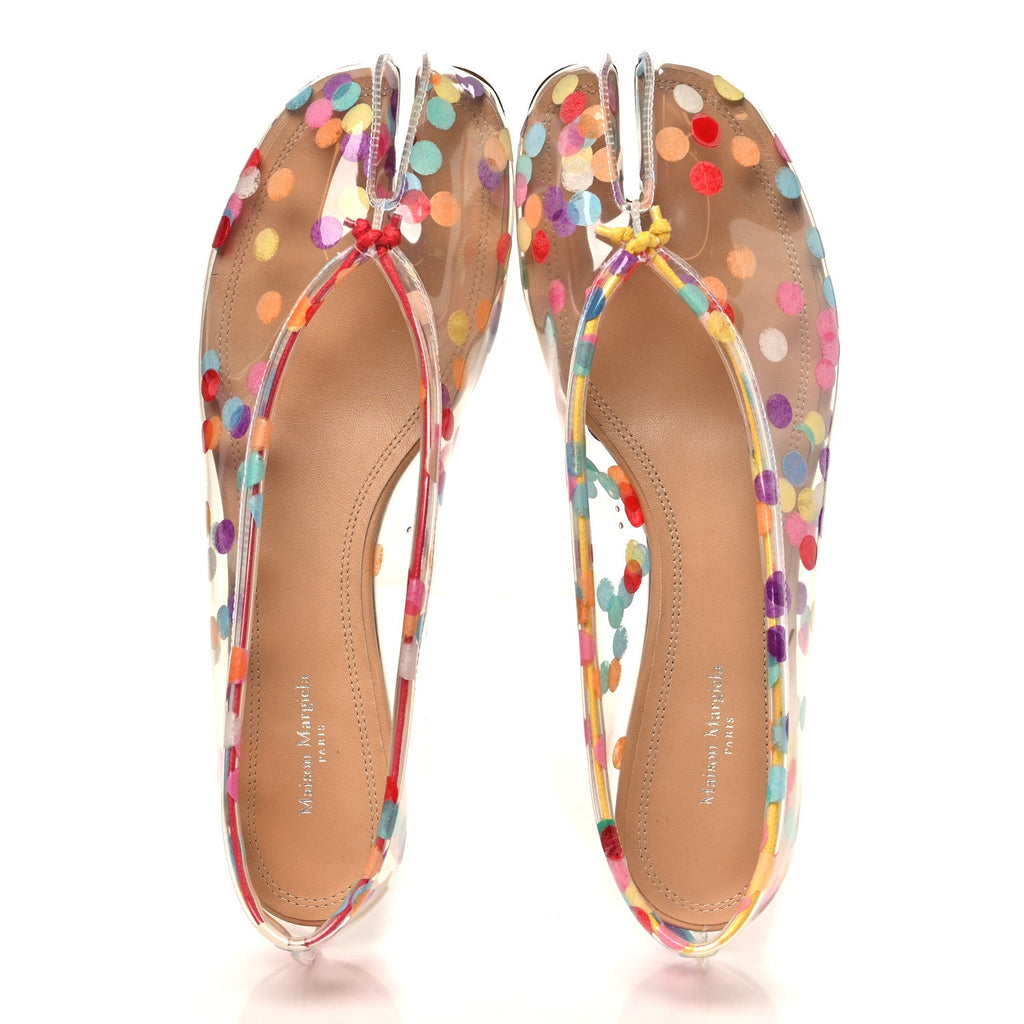Maison Margiela - PVC Confetti Printed Tabi Ballerina Flats