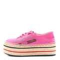 Gucci - Canvas Logo Lace-Up Platform Espadrilles