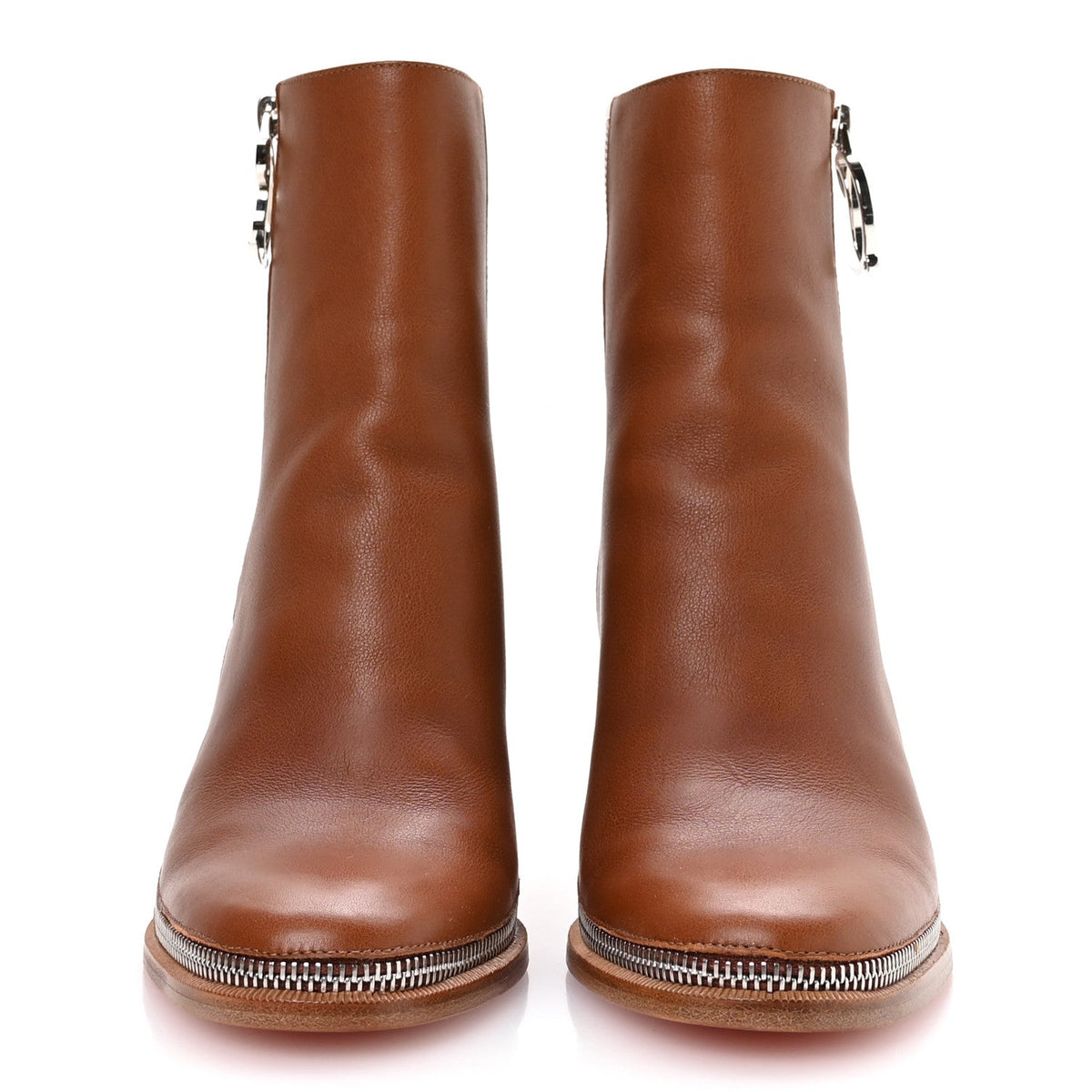 Christian Louboutin - Calfskin CL Zip Bootie 70 Ankle Boots
