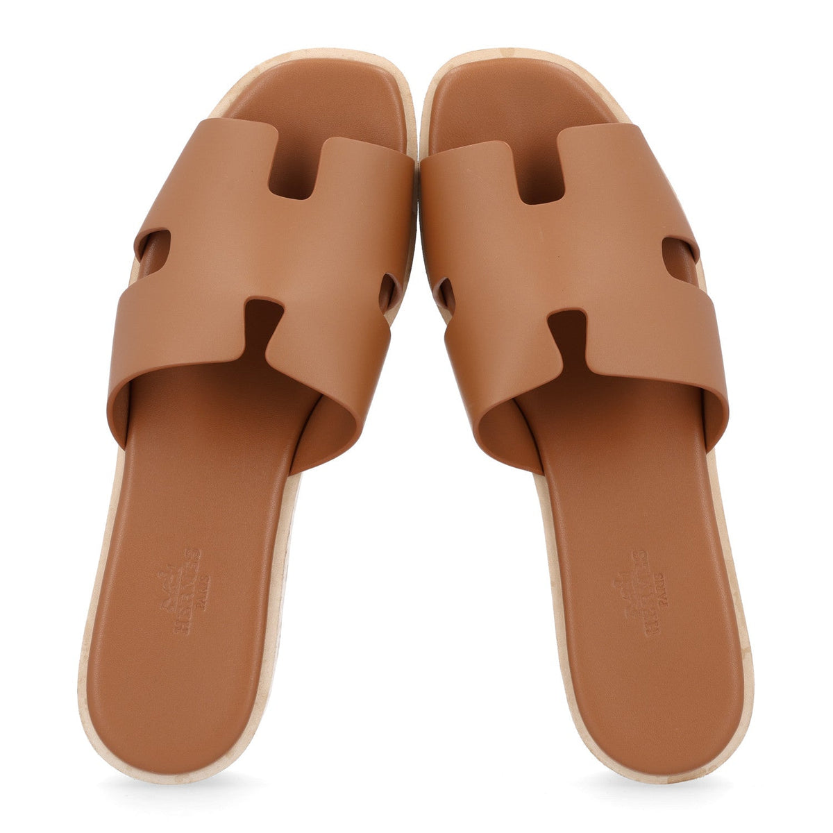 Hermès - Calfskin Cork Eze 30 Sandals