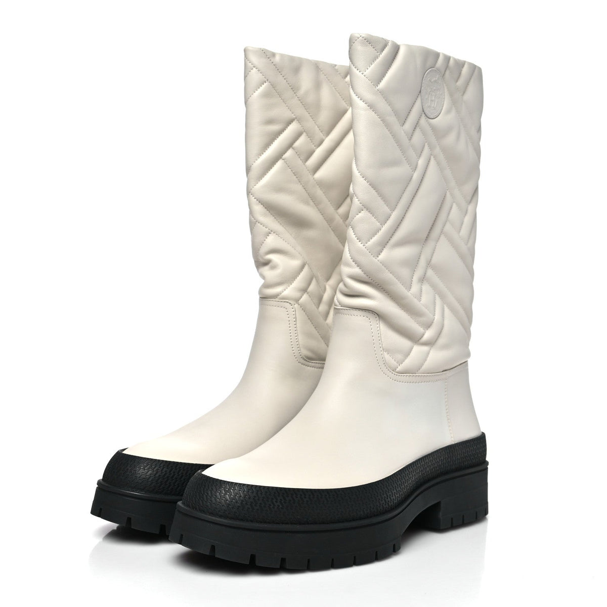 Hermès - Goatskin Quilted Fuji Boots