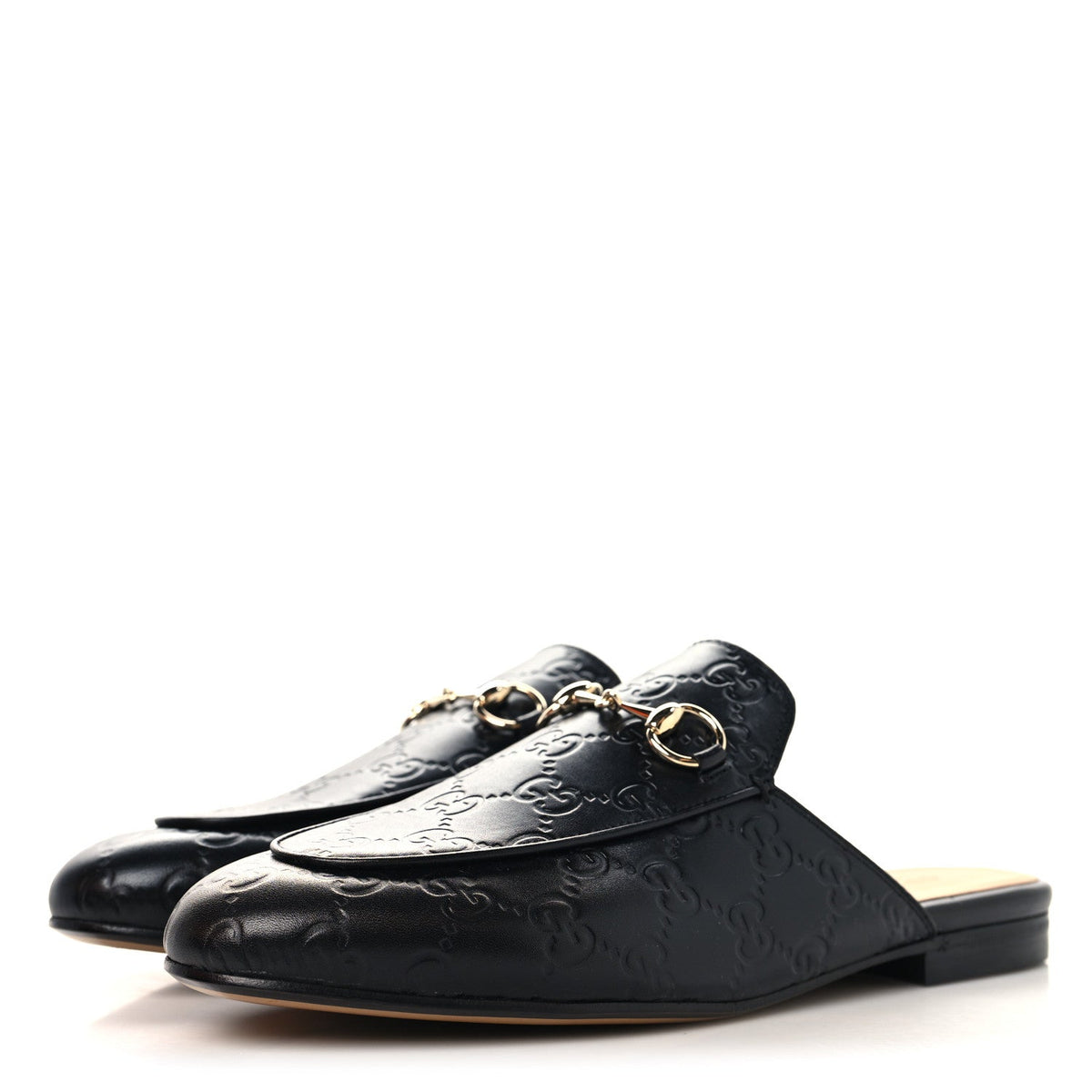 Gucci - Glamour Calfskin Guccissima Princetown Slippers