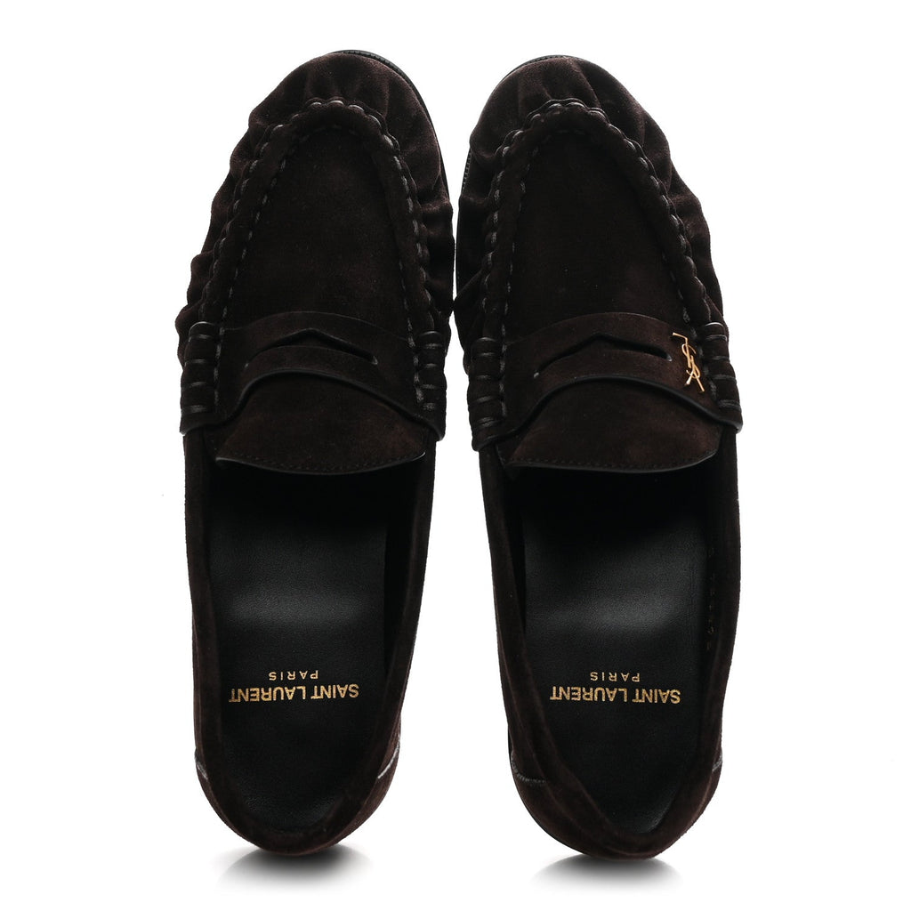 Saint Laurent - Suede Le Loafer 15 Penny Slippers
