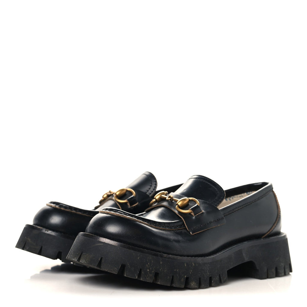 Gucci - Cordovan Lux Harald Horsebit 25mm Platform Loafers
